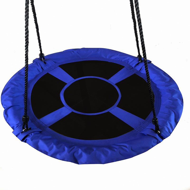 Saucer Swing for Kids Outdoor Fun Tree Glider Therapy Swing Adjustable Ropes & Durable  Trampoline Net Swing