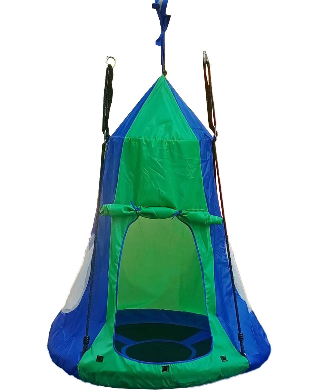 Swivel  Hanging Play Tent Tree Straps Hang out for Kids  Indoor Outdoor Flying Saucer Floating Platform Swing