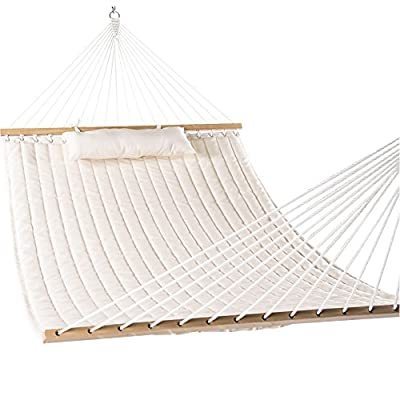 outdoor camping quilted hammock bed with pillow