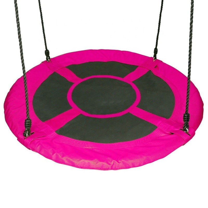 Outdoor Round Flying Saucer Tree Nest Swing for Kids