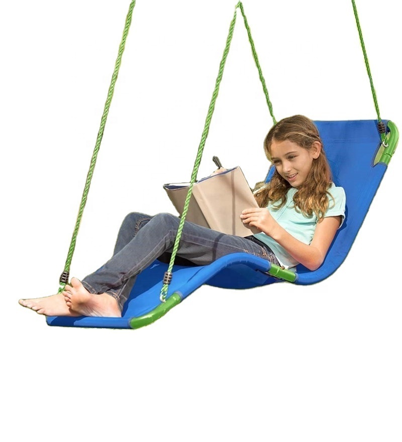 Outdoor Fabric Lounge Reclining Swing Hanging Tree Swing Chair