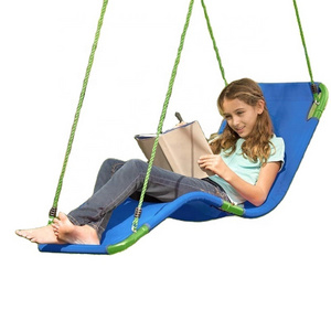 Outdoor Fabric Lounge Reclining Swing Hanging Tree Swing Chair