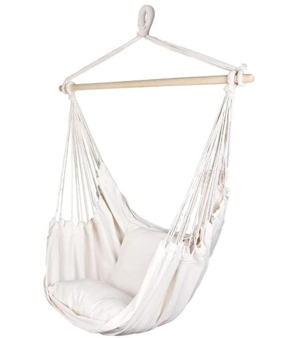 Large Brazilian Cotton Weave Hanging Hammock Chair for Yard/Bedroom/Porch/Indoor/Outdoor