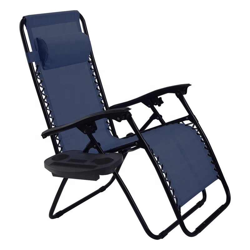 Recliner zero gravity chair Folding Outdoor Lounge with table zero gravity chair