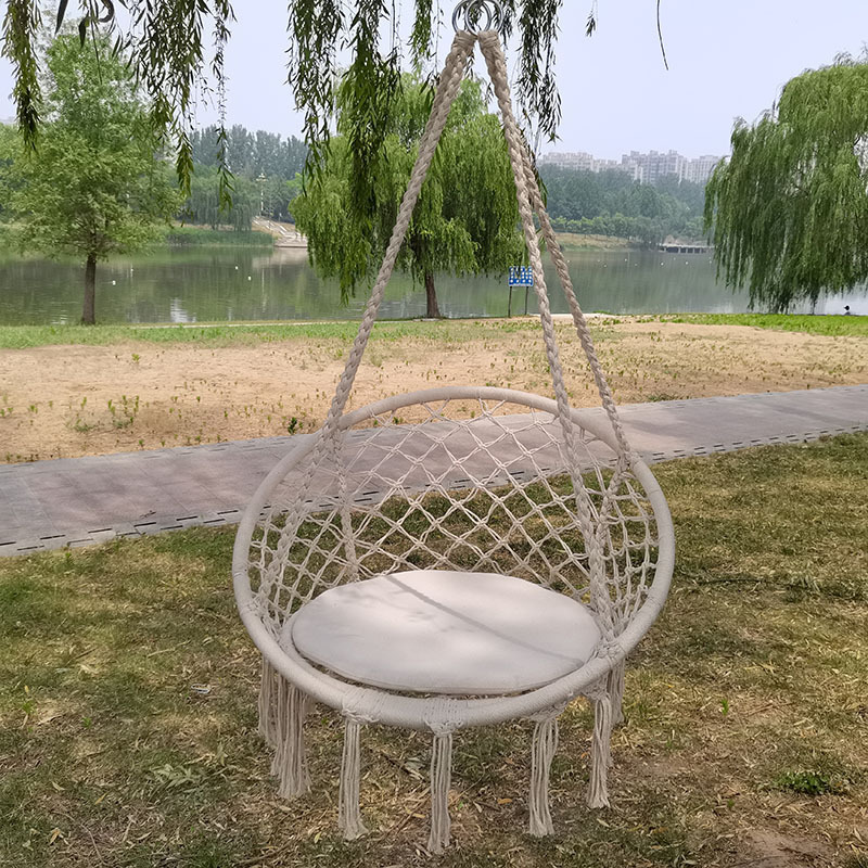 Garden Patio Hanging Swing Chair Indoor Outdoor macrame swing chair indoor outdoor chair