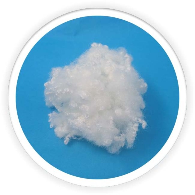 hcs manufacturer cotton stuffing staple polyester fiber filling fibra de poliester fibra siliconada