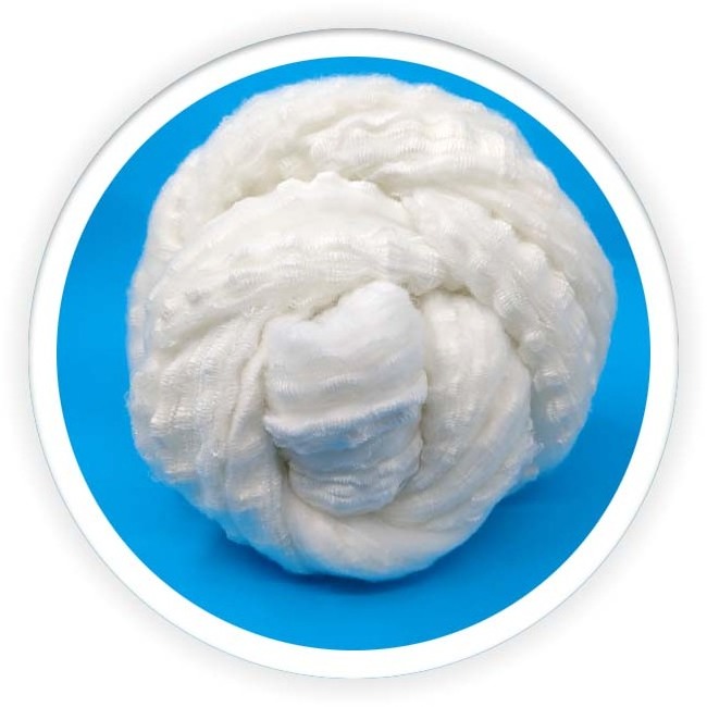 virgin polyester tow fiber for wool spinning