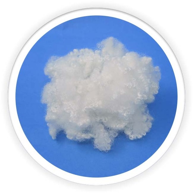 hcs manufacturer cotton stuffing staple polyester fiber filling fibra de poliester fibra siliconada