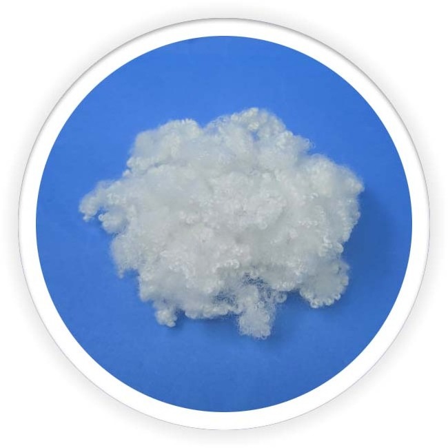 hcs manufacturer cotton stuffing staple polyester fiber filling fibra de poliester fibra siliconada