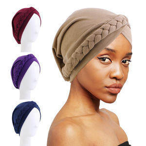 Musulman Islamic Inner Head Turban Scarf Headwraps Women Hair Turban Hat For Femme