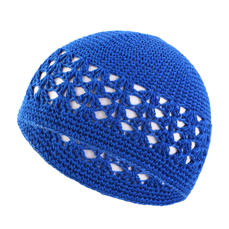 Wholesale Custom Logo Hair Accessories Gathertop Hair Snood Kufi Hat Knit Kufi Caps Crochet Beanie Kufi Hat For Men Women