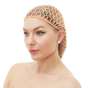 Colorful Breather Crochet Rayon Hair Accessories Hair Net Snood for Long Hair Sleeping Cap