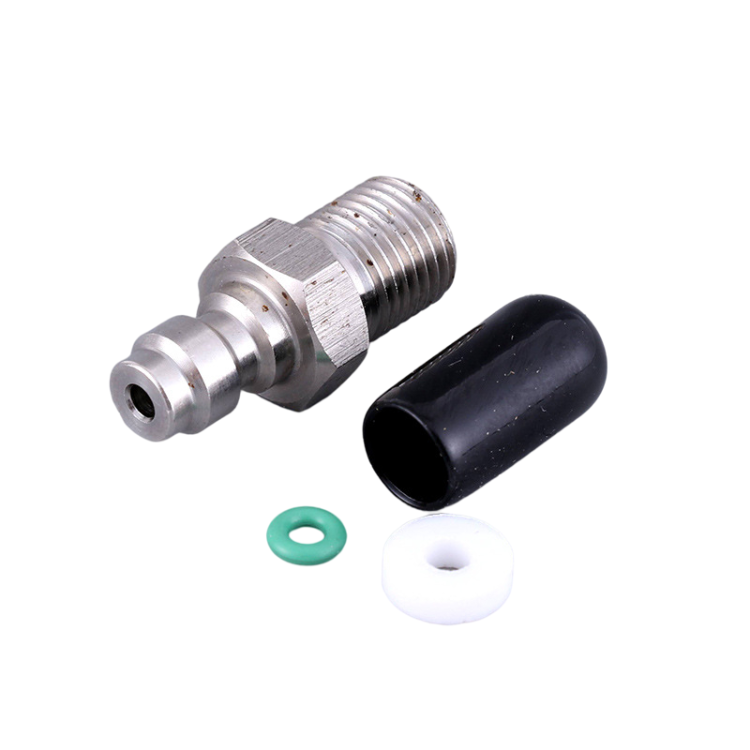 GTour Stainless Steel Paintball Pcp Fill Nipple With One Way Valve