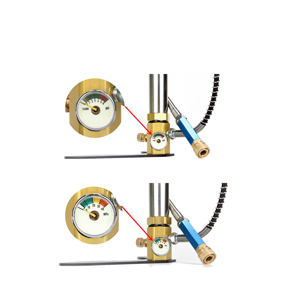 GTour 4500 psi High Pressure Hand Pump PCP 3 Stages Stainless Steel