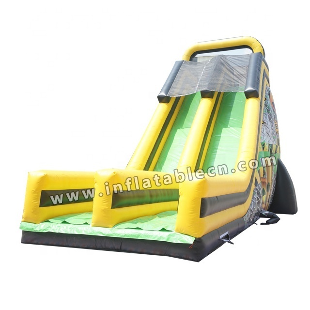 Hot Sale Commercial Cheap Inflatable Bouncer Jumping Bouncy Castle with Adult Toxic dual lane dry slide with obstacle course