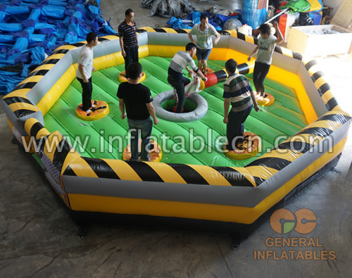 inflatable sweeper game, inflatable meltdown sale, inflatable wipeout for adult and kids