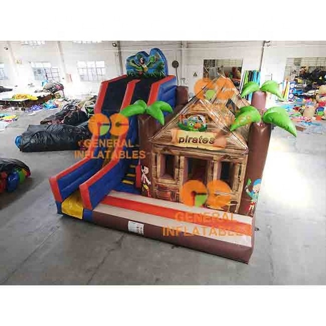 Pirate Combo Inflatable Bouncy slide party Outdoor Pirate Ship Inflatable Combo Bouncy Castle For Sale