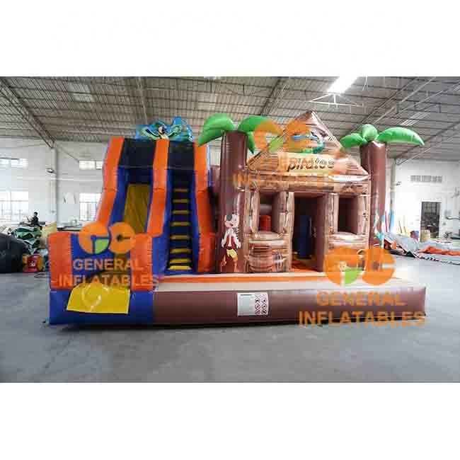 Pirate Combo Inflatable Bouncy slide party Outdoor Pirate Ship Inflatable Combo Bouncy Castle For Sale