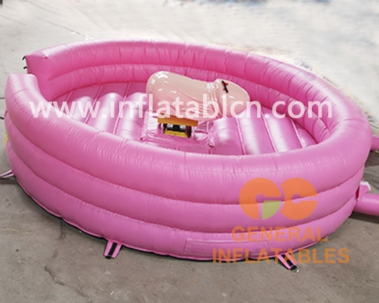 Commercial inflatable mechanical Amusement Equipment High Inflatable Mechanical Rodeo Bull with roof bull riding for sale