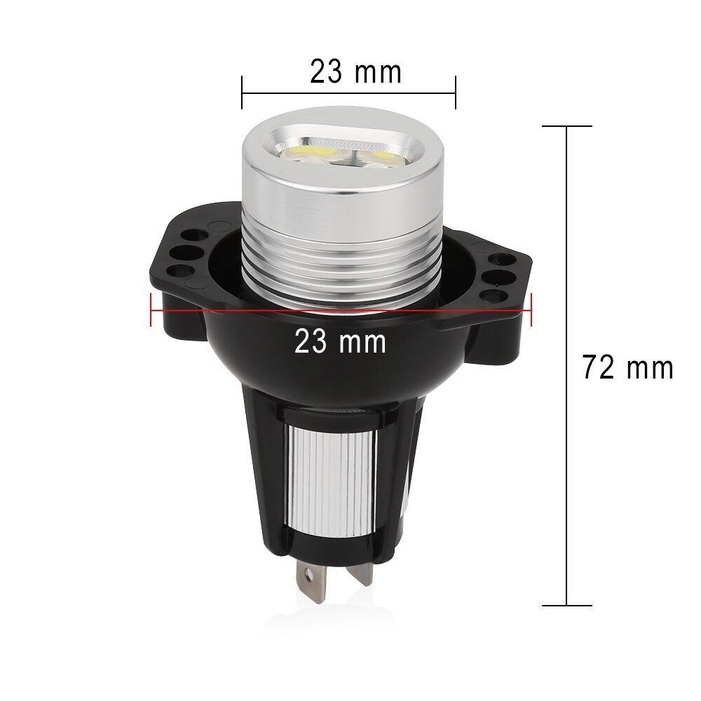 Error Free LED Angel Eyes Marker Light Bulb DRL Fog Lamp 12V 6W White Blue Red For BMW E90 E91