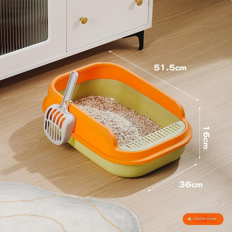 Wholesale semi-enclosed large thickened anti-splash cat toilet cat litter pet supplies cat litter box