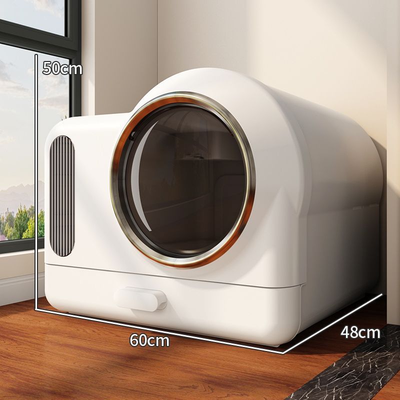 Intelligent fresh air  litter box automatic deodorization Large drawer type fully enclosed cat toilet cat poop basin deodorant