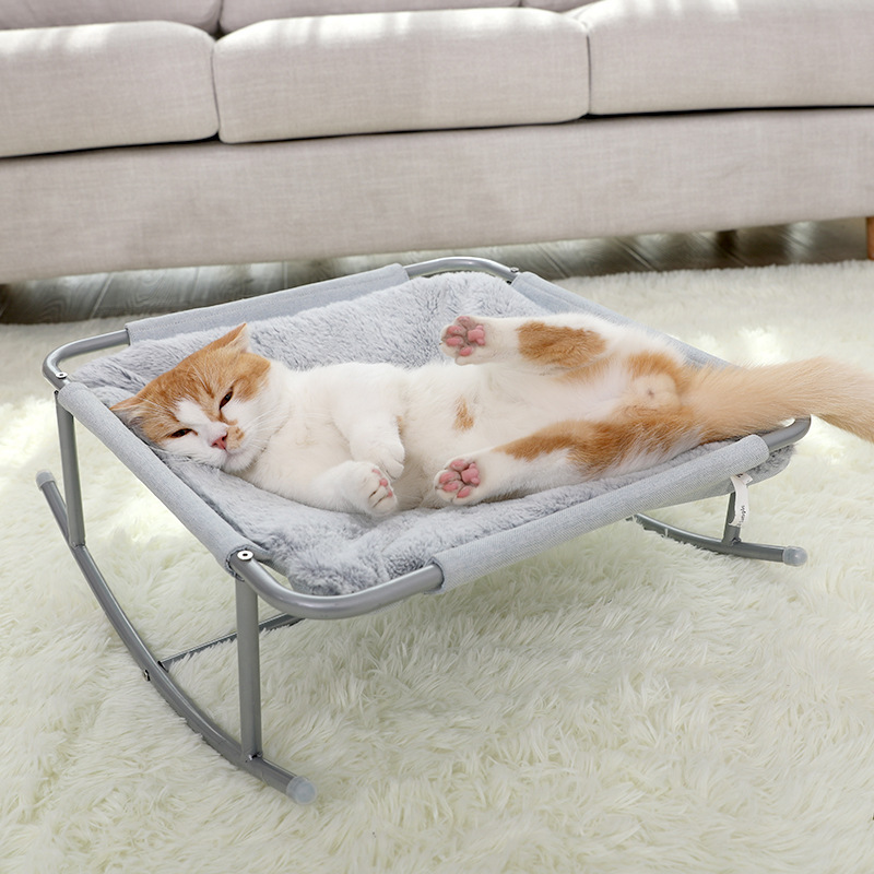 Elevated Cat Hammock Unique Soft Warm Kitten Pet Sofa Bed Basket Detachable Indoor Cats Dogs Bed Pet Supplies