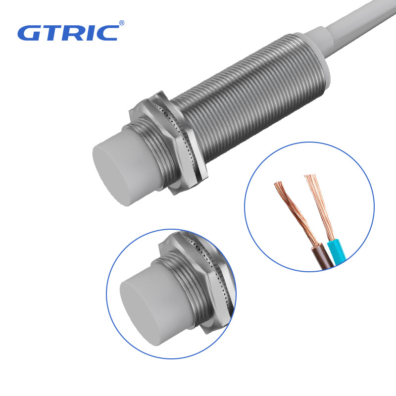 GTRIC M18 capacitive proximity switch 220VAC sensor 10mm adjustable sensing distance capacitive proximity sensor