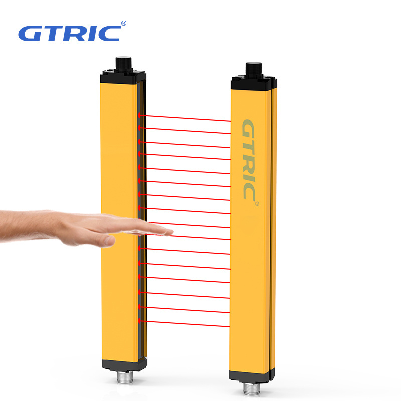 GTRIC photoelectric  Safety Infared Light Curtain Sensors 26 optical axis 20mm pitchindustrial Laser Beam light Barrier sensor