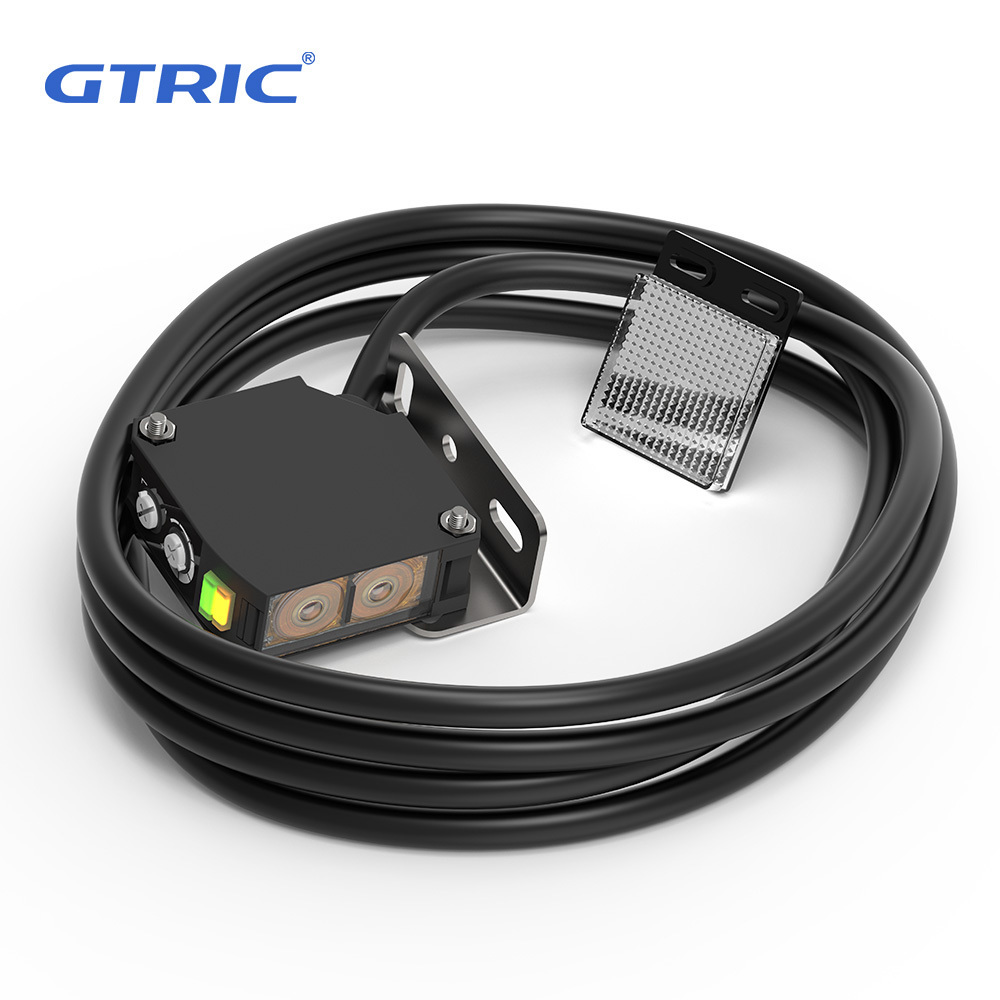 GTRIC E3JK-RR11 Photo Sensor switch 24V DC NO NC Relay Output retro-reflective diffusion infrared optical photoelectric sensor