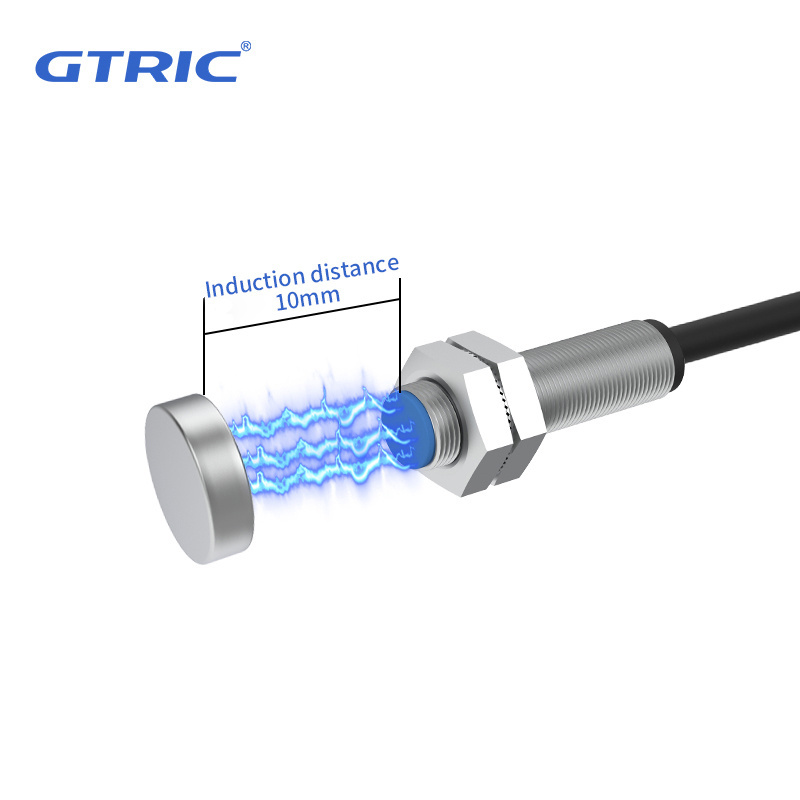 GTRIC M8 series Magnetic Proximity Switch Ip67 3 wire 10-30V NPN PNP Hall Magnetic reed Proximity switch Sensor