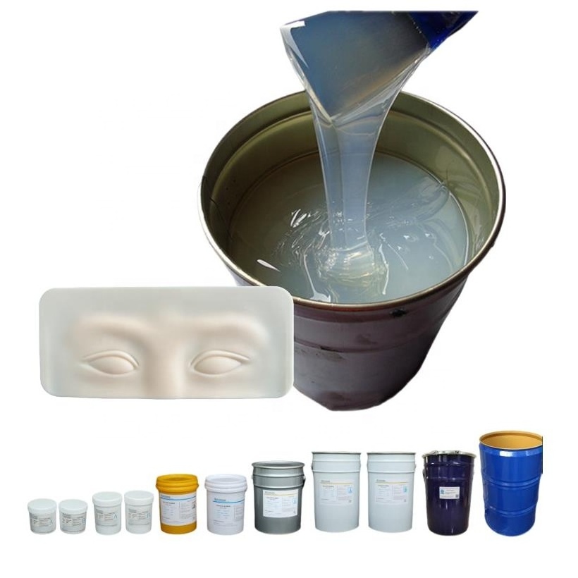 white/transparent/clear/translucent liquid rtv silicon mold making material rubber molds silicone for medical use