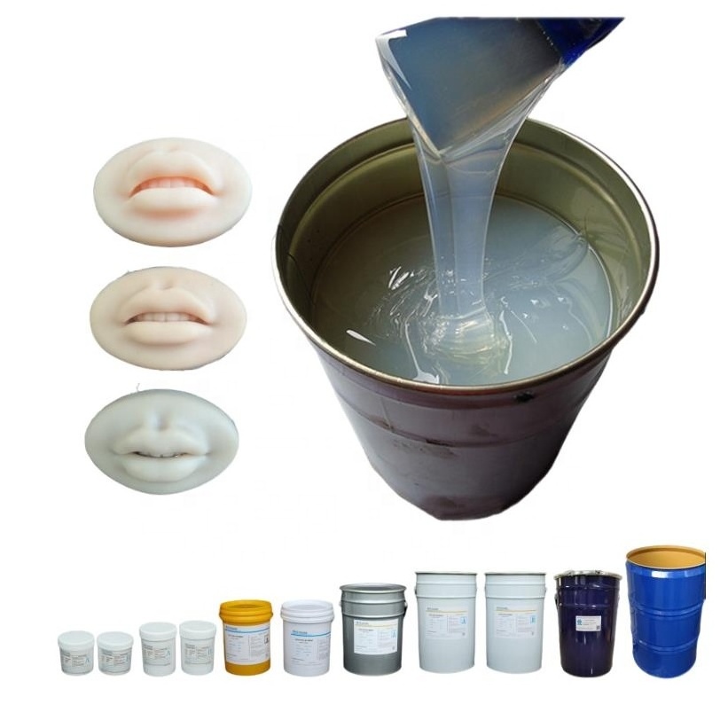 white/transparent/clear/translucent liquid rtv silicon mold making material rubber molds silicone for medical use