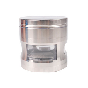 Smoking Accessories Gunter Cool Zinc Alloy Cigarette Herb Grinder Portable Customer Size Tobacco Grinder With Windows