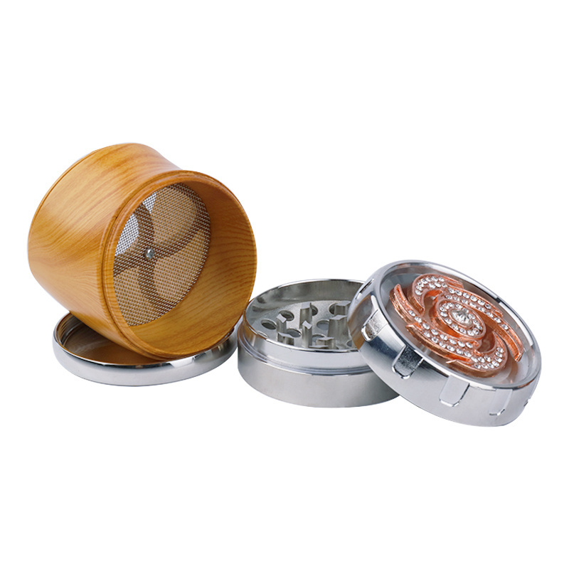 Gunter High Quality Zinc Alloy Tobacco Grinder Manual Hand 65mm Cigarette Herb Grinder