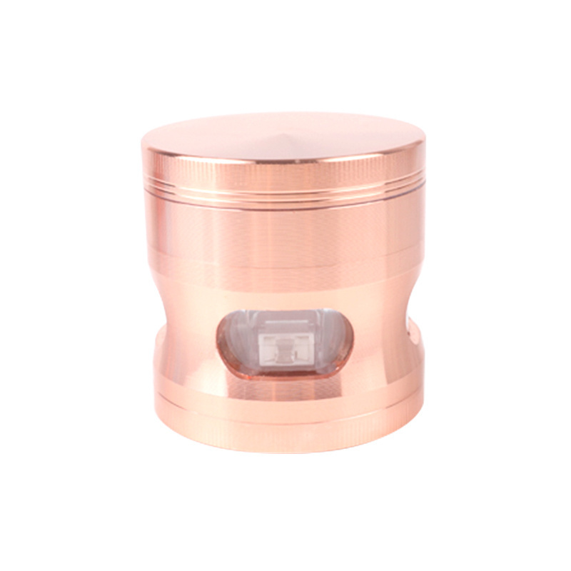 Smoking Accessories Gunter Cool Zinc Alloy Cigarette Herb Grinder Portable Customer Size Tobacco Grinder With Windows