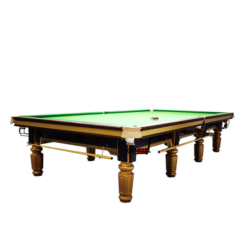 World Standard Size Professional Cheap Price Solid Wood 12ft Slates Base Steel Cushion Game Snooker & Billiard Table for Sale