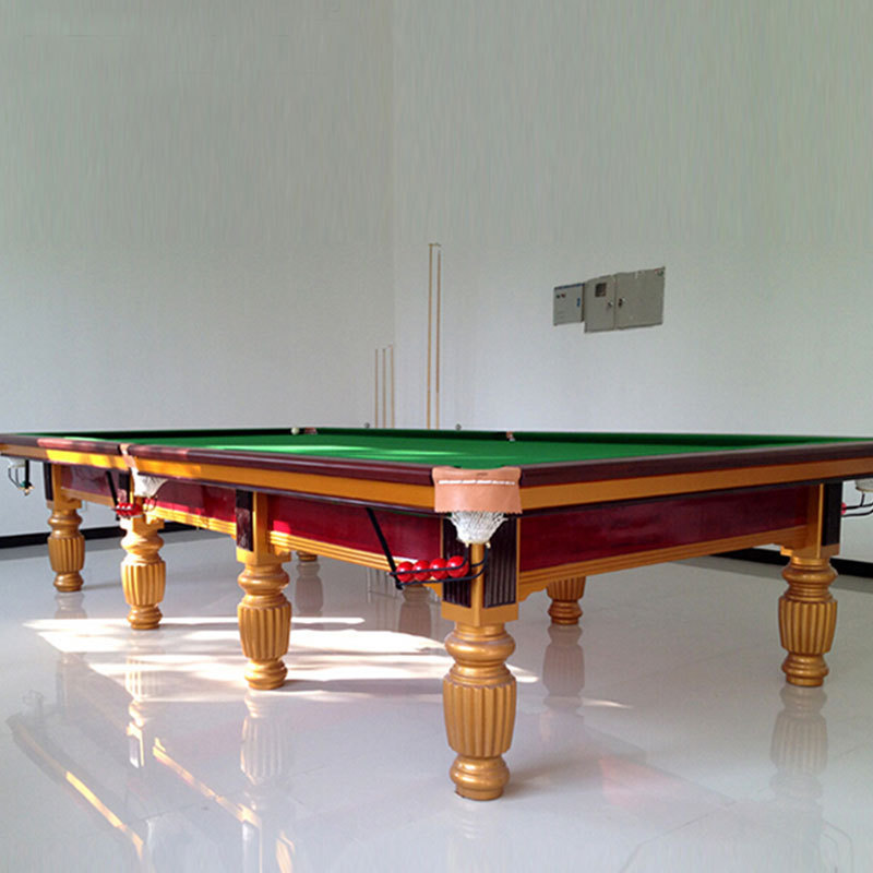 Cheap price solid wood steel cushion snooker pool table solid wood professional 10ft 12ft snooker table