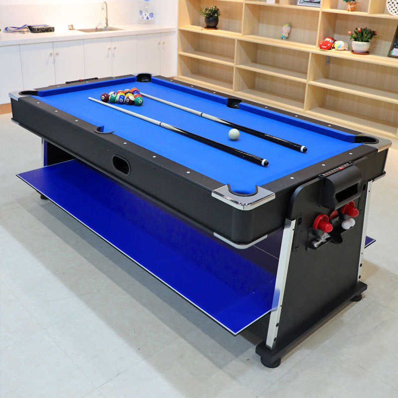 Hot Sales Multifunction 4 in 1 Flip Game Billiard Pool Table With Table Tennis Table Air Hockey Dining