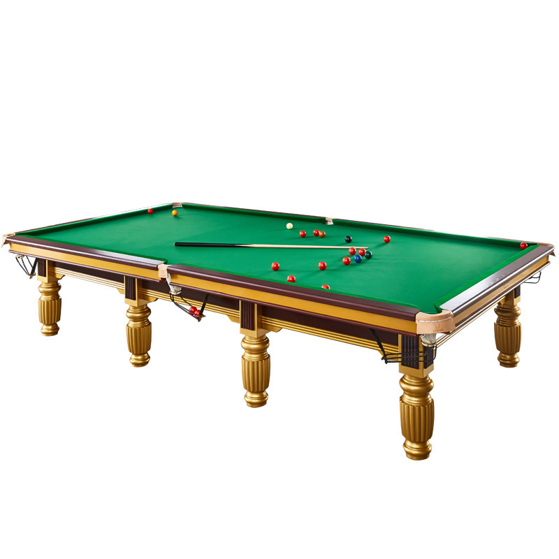 Cheap price solid wood steel cushion snooker pool table solid wood professional 10ft 12ft snooker table