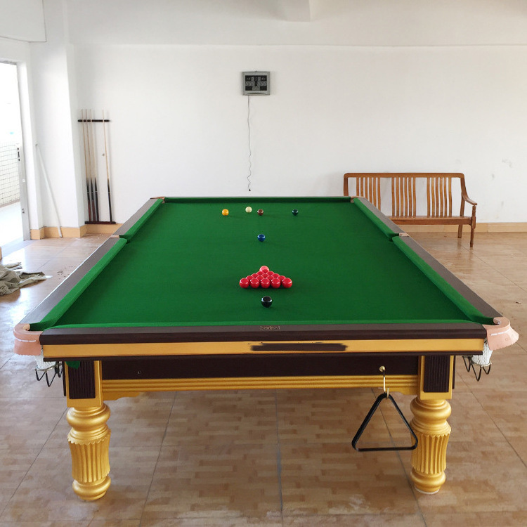 High Quality Canada Solid Wood Steel Cushion 10FT 12 Ft Club Snooker Billiard Table for sale