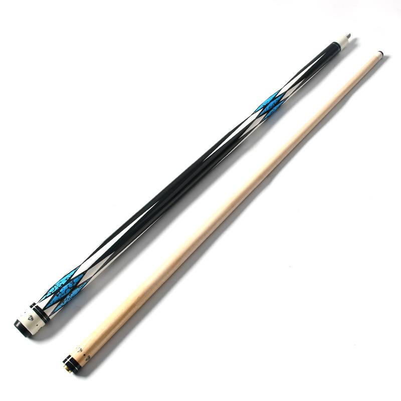 Wholesale Standard American 13mm Head Billiards Cue 1/2 Chinese Nine Ball 57 inch Maple Wood Pool Billiard Cue Stick