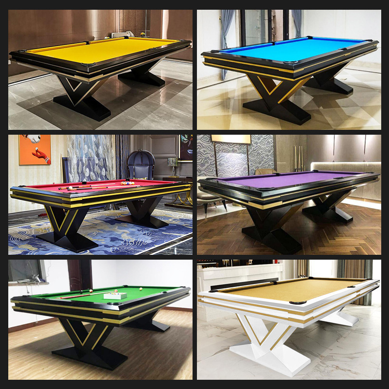 Super standard commercial solid wood marble slab billiard table adult black 8 ball custom 9ft professional pool table for club