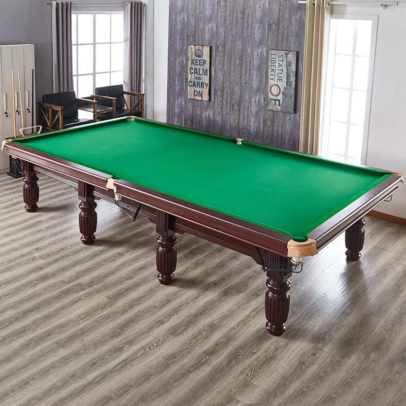 Cheap price solid wood steel cushion snooker pool table solid wood professional 10ft 12ft snooker table