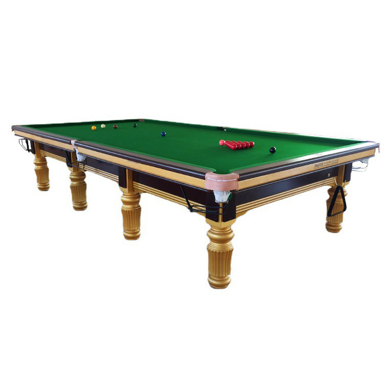 High Quality Canada Solid Wood Steel Cushion 10FT 12 Ft Club Snooker Billiard Table for sale