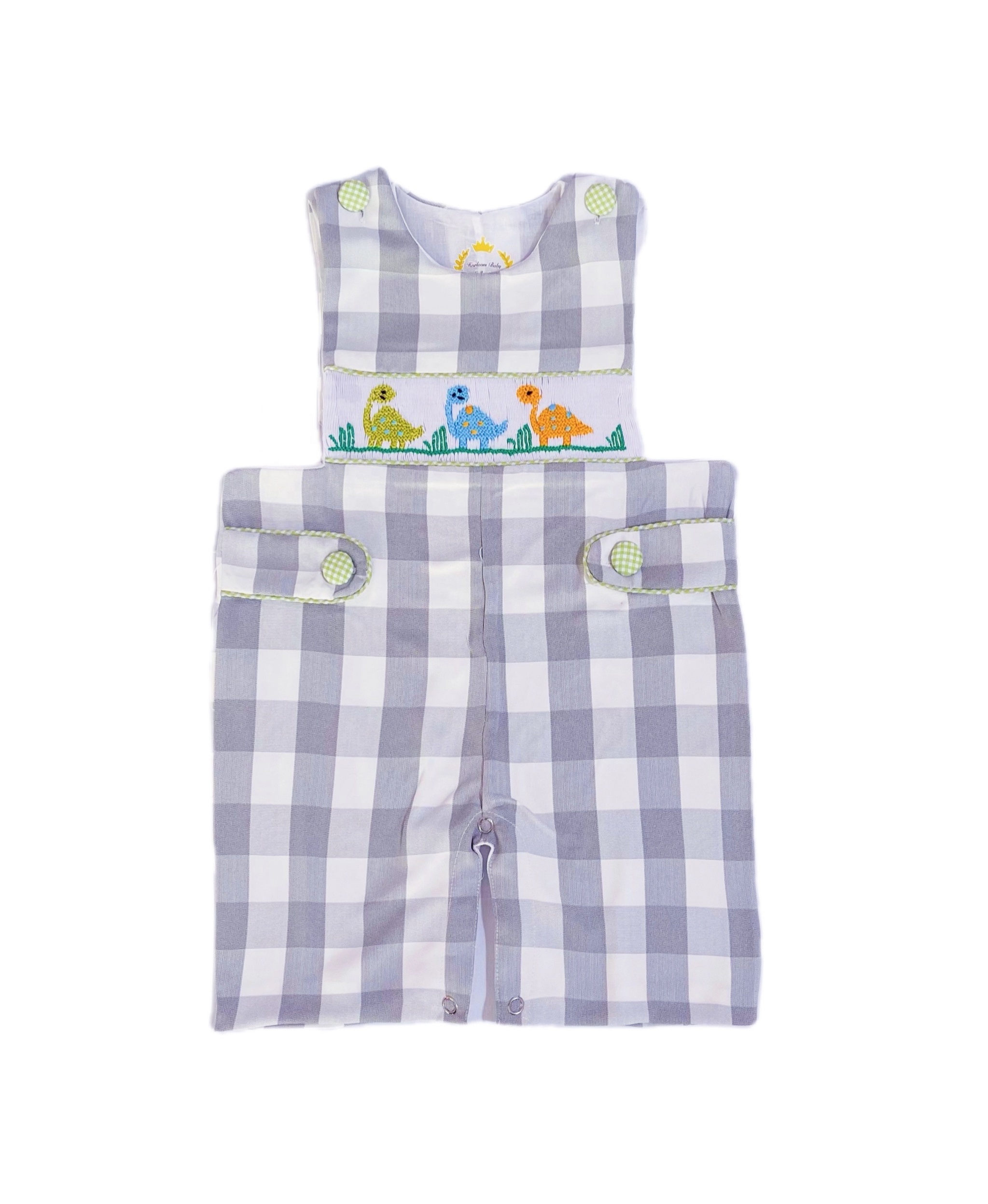 Summer for Baby jumpsuit Baby overalls popular comfortable Cartoon embroidery printed plaid toddler boy jumpsuit