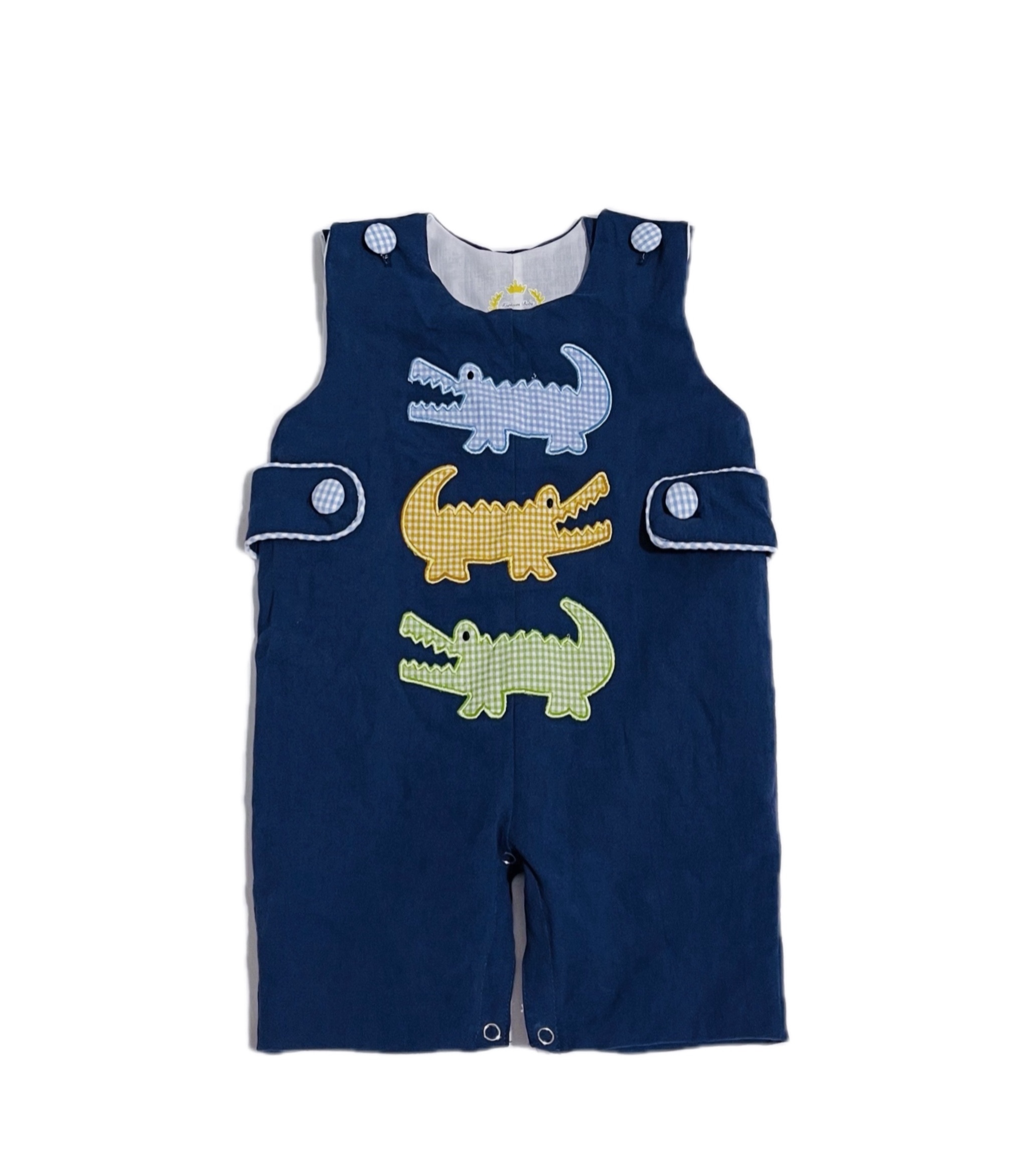 Summer for Baby jumpsuit Baby overalls popular comfortable Cartoon embroidery printed plaid toddler boy jumpsuit