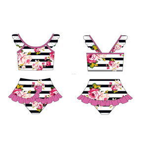 Yihui Popular OEM Hot Sexy Bikini Colorful Print Swimsuits For  Cute Young Girls Bathing Suits Girl's Swimsuit