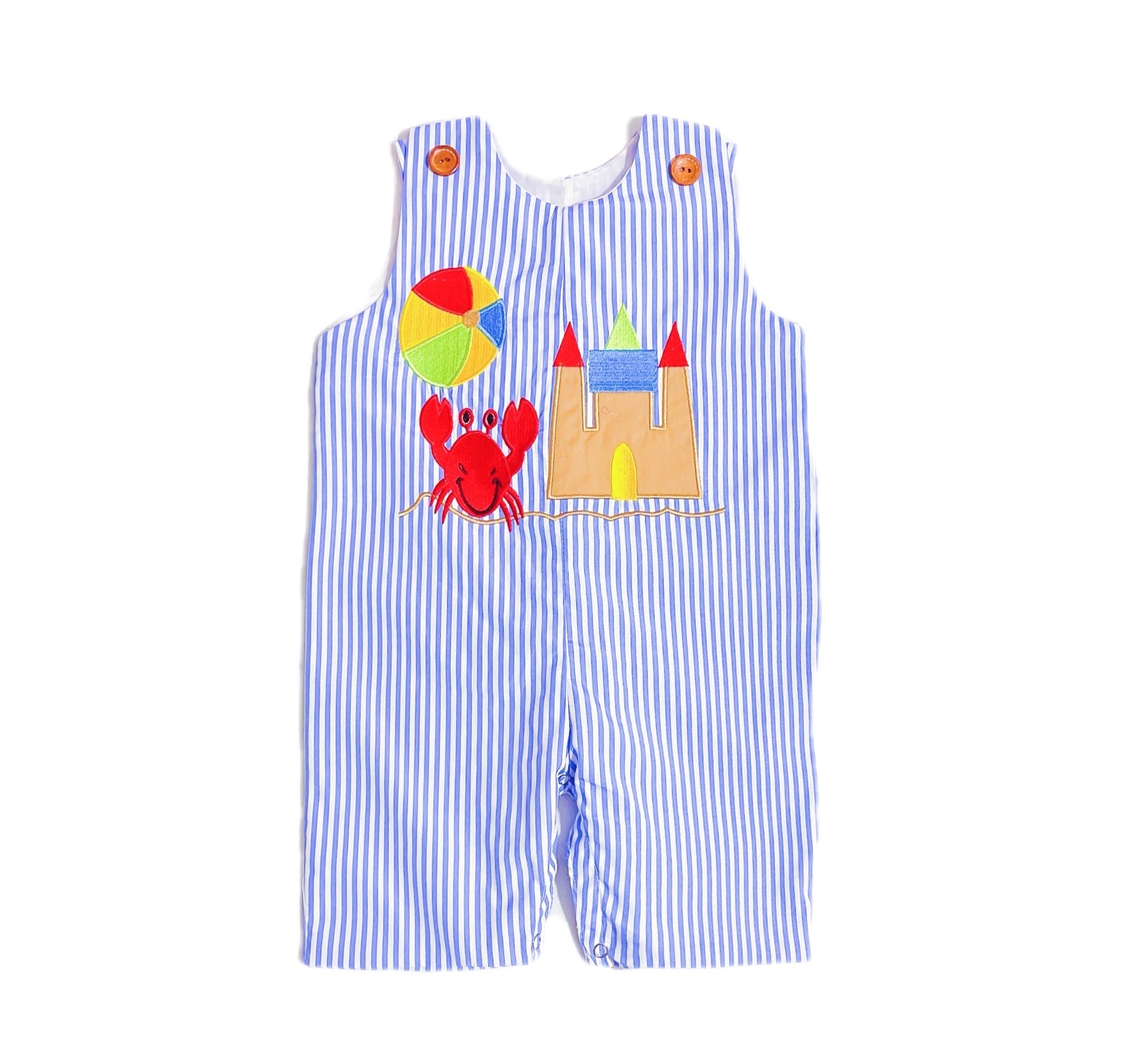 Summer for Baby jumpsuit Baby overalls popular comfortable Cartoon embroidery printed plaid toddler boy jumpsuit