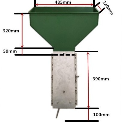 Pig feed saving equipment high quality Pig automatic stainless steel feeder with plastic hopper